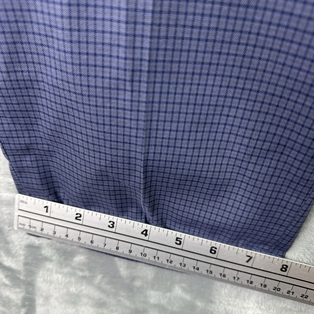 Brooks Brothers Advantage Chino Clark Pants Men's 34x30 Blue Check Stretch - Picture 6 of 11